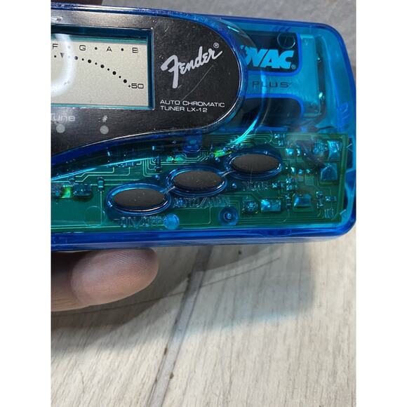 Fender Auto Chromatic Tuner LX-12 See Through Blue Green - Picture 5 of 5